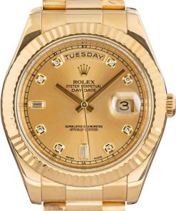 HandMade The Rolex Day-Date II ref 218238 Diamond Dial