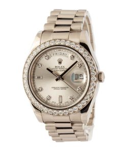 Alternative view of HandMade The Rolex Day-Date II Ref 218349 18k White Gold