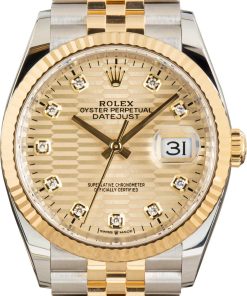 HandMade The Rolex Datejust 126233 Fluted Motif Diamond Dial