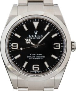 HandMade The Rolex Explorer Stainless Steel 214270 Black Dial