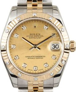 HandMade The Ladies Datejust 178313 Stainless Steel & 18k Yellow Gold