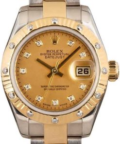 HandMade The Rolex Lady Datejust 179313 Fluted Diamond Bezel