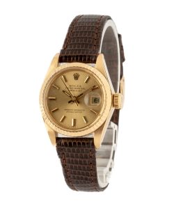 Alternative view of HandMade The Rolex Ladies Datejust 6917 18k Yellow Gold
