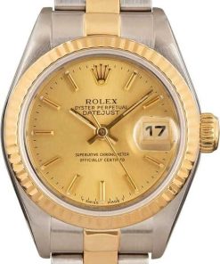 HandMade The Ladies Rolex Datejust 69173 Champagne Dial