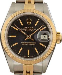 HandMade The Rolex Datejust 69173 Black Tapestry Dial
