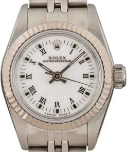 HandMade The Ladies Rolex Oyster Perpetual 67194 Stainless Steel