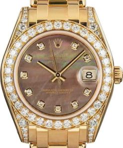HandMade The Ladies Rolex Pearlmaster 81158 Diamonds