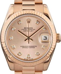 HandMade The Ladies Rolex President 178275 18k Everose Gold