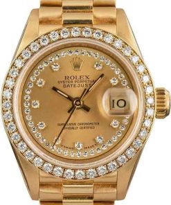 HandMade The Ladies Rolex President 69178 Diamond Dial