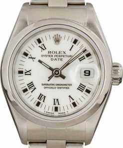 HandMade The Ladies Rolex Date White Dial 69160