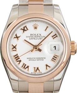 HandMade The Ladies Rolex Datejust Ref 179161 White Roman Dial
