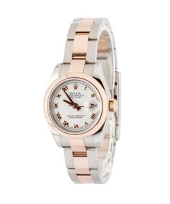 Alternative view of HandMade The Lady Rolex Datejust Two Tone 179161 White Roman Dial