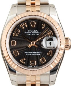 HandMade The Ladies Rolex Datejust Ref 179171 Black Dial