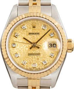 HandMade The Ladies Rolex Datejust Ref 79173 Jubilee Diamond Dial