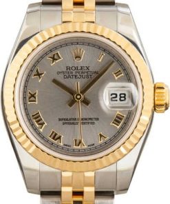 HandMade The Ladies Rolex Datejust 179173 Steel Dial
