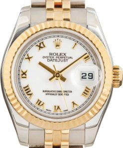 HandMade The Ladies Rolex Datejust 179173 White Dial