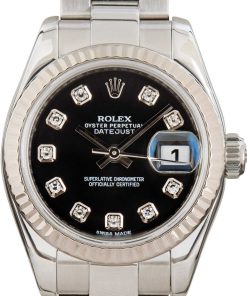 HandMade The Rolex Datejust 179174 Black Diamond Dial