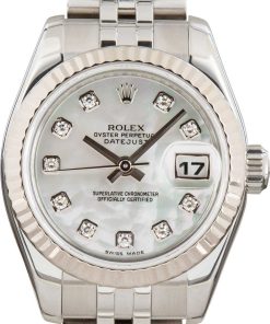HandMade The Rolex Datejust 179174 Mother of Pearl Diamond Dial