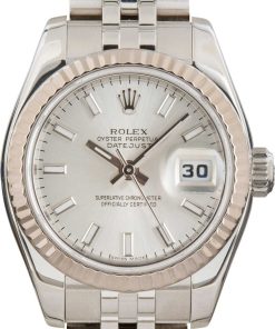 HandMade The Ladies Rolex Datejust 179174 Silver Dial