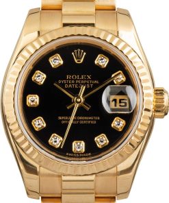 HandMade The Rolex Datejust 179178 Black Diamond Dial