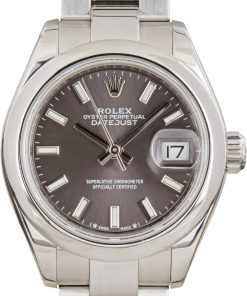 HandMade The Ladies Rolex Datejust Ref 279160 Dark Grey Dial