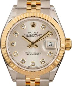HandMade The Rolex Datejust Ref 279173 Silver Diamond Dial