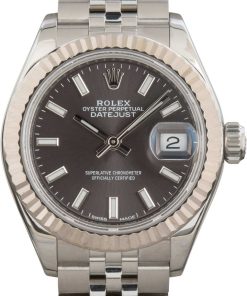 HandMade The Ladies Rolex Datejust 279174 Dark Grey Dial