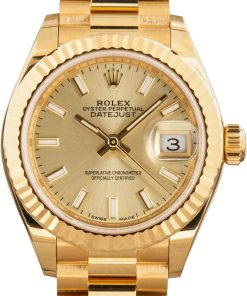 HandMade The Ladies Rolex Datejust Ref 279178 Champagne Dial