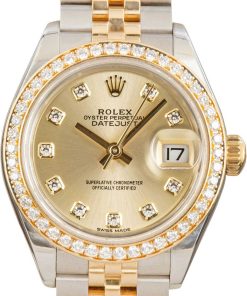 HandMade The Ladies Rolex Datejust Ref 279383 Diamond Dial & Bezel