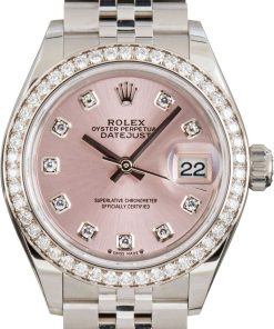HandMade The Lady Rolex Datejust 279384 Pink Diamond Dial