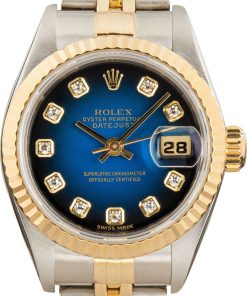 HandMade The Rolex Lady-Datejust 69173 Blue Vignette Diamond