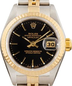 HandMade The Lady Rolex Datejust 79173 Black Dial