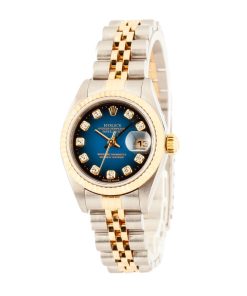 Alternative view of HandMade The Lady Rolex Datejust 79173 Blue Vignette Diamond Dial