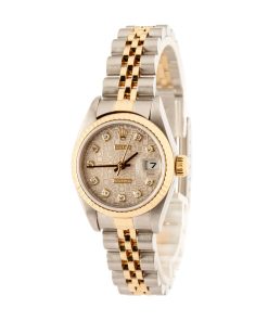 Alternative view of HandMade The Lady Rolex Datejust 79173 Silver Jubilee Diamond Dial