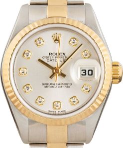 HandMade The Lady Rolex Datejust 79173 Silver Diamond Dial