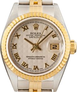 HandMade The Rolex Datejust 79173 Ivory Pyramid Roman Dial