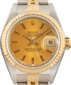 HandMade The Ladies Rolex Datejust Two Tone 79173 Champagne Dial
