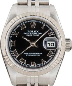 HandMade The Ladies Rolex Datejust Ref 79174 Black Dial