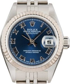 HandMade The Ladies Rolex Datejust 79174 Blue Dial