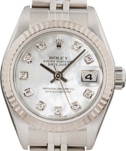HandMade The Ladies Rolex Datejust 79174 Mother of Pearl Diamond Dial