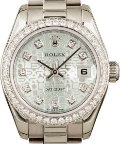 HandMade The Rolex Platinum President 179136 Ice Blue Diamond Dial