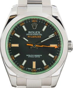 HandMade The Rolex Milgauss 116400V Black Dial Green Crystal