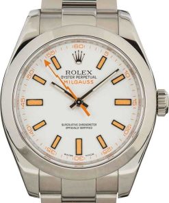 HandMade The Rolex Milgauss 116400 White and Orange Dial