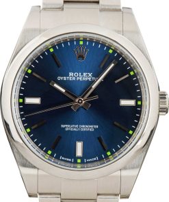 HandMade The Rolex Oyster Perpetual 114300 Blue Index Dial