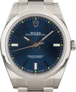 HandMade The Rolex Oyster Perpetual 114300 Blue Dial 39MM