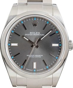 HandMade The Rolex Oyster Perpetual 114300 Dark Rhodium Dial