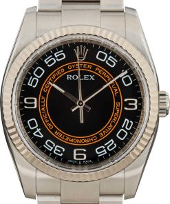 HandMade The Rolex Oyster Perpetual 116034 Black Concentric Dial