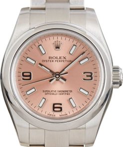 HandMade The Ladies Rolex Oyster Perpetual 26 ref 176200 Pink Arabic Dial
