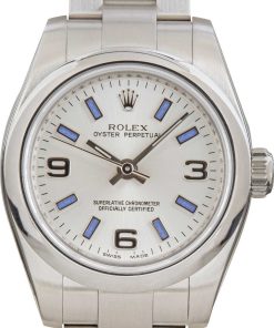 HandMade The Ladies Rolex Oyster Perpetual 176200 Silver Dial