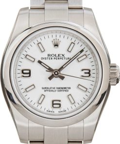 HandMade The Ladies Rolex Oyster Perpetual 176200 White Dial